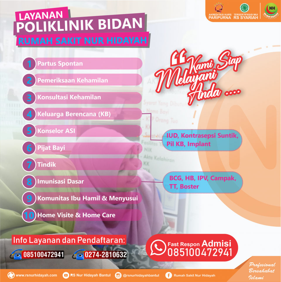 Rev 2 Iklan Bidan : Info Layanan Poliklinik Bidan RS Nur Hidayah